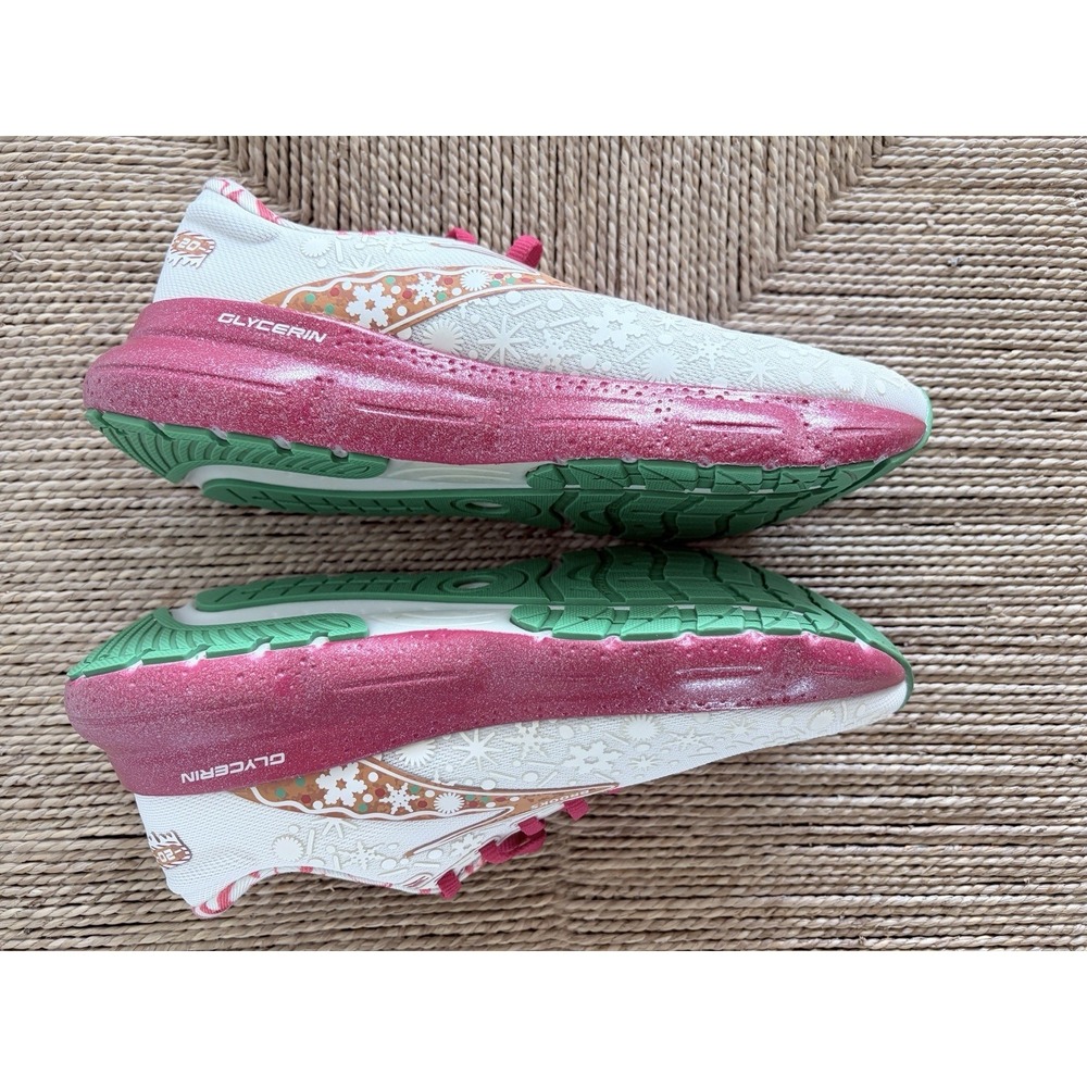 Brooks Glycerin 20 Run Merry Christmas Womens 8 Running Shoes Limited Edition - Picture 6 of 9